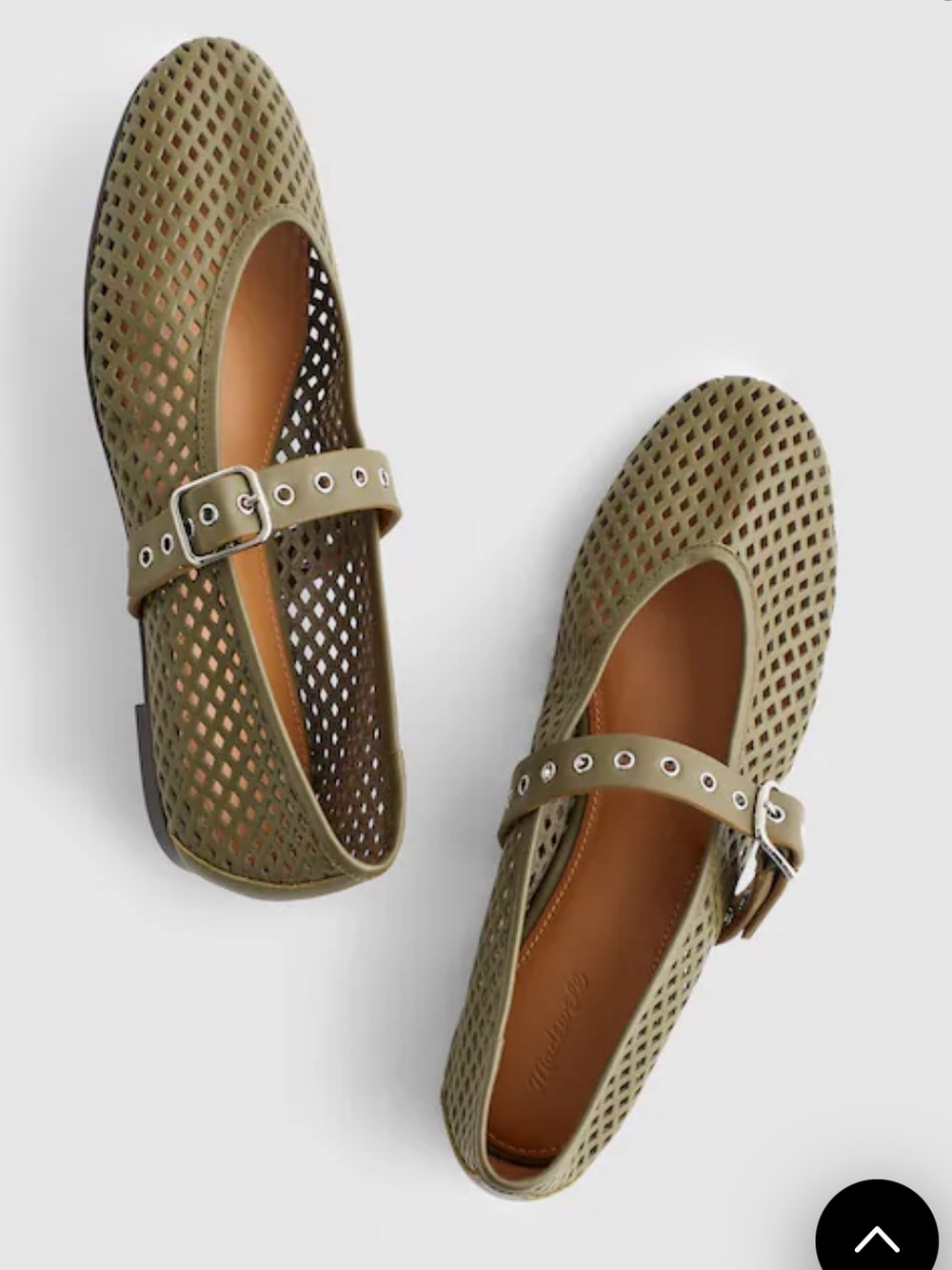 Madewell Olive Green Remy Mary Jane Flats 8.5